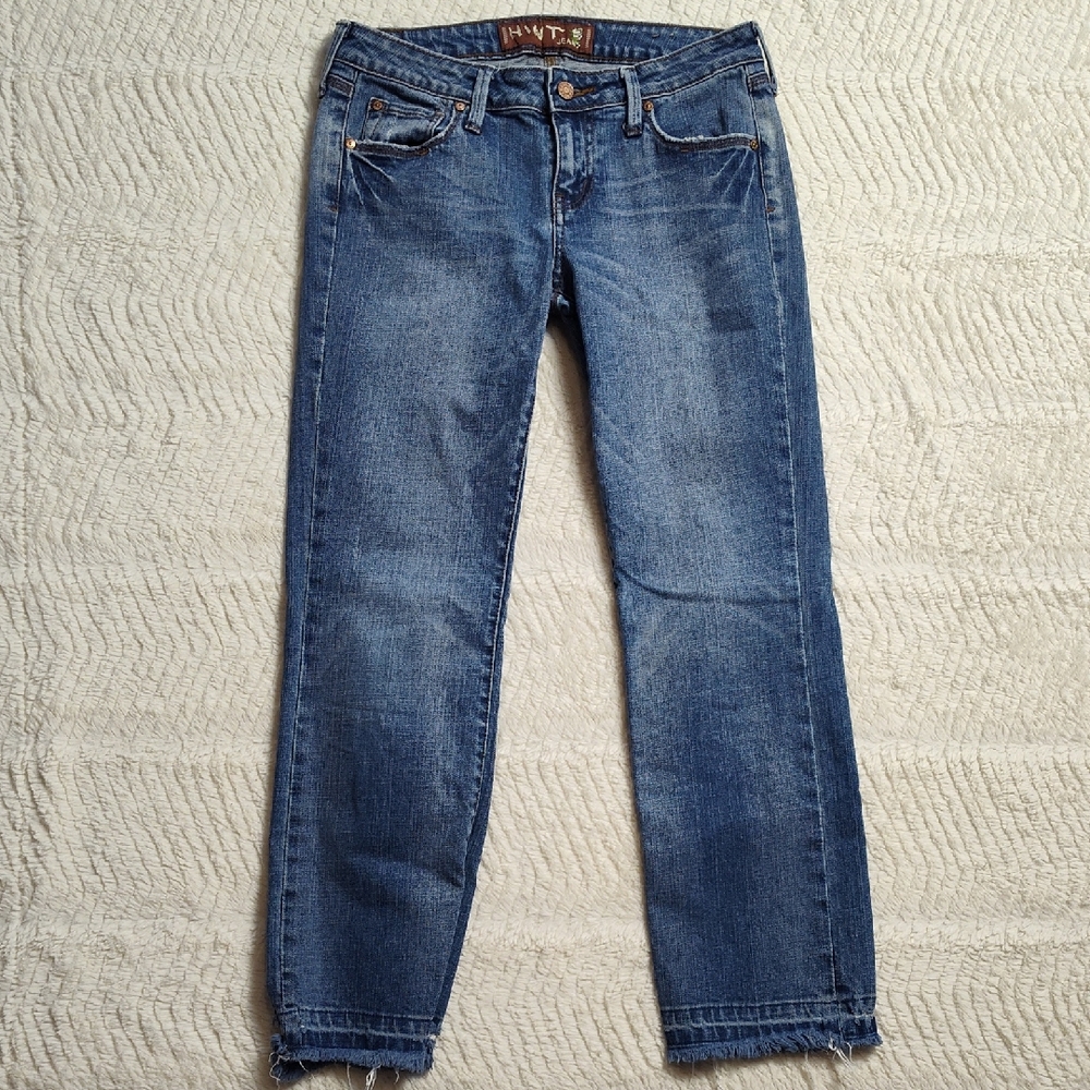 Hint Jeans Raw Ham Vintage Women's Denim Blue Jean Size 7